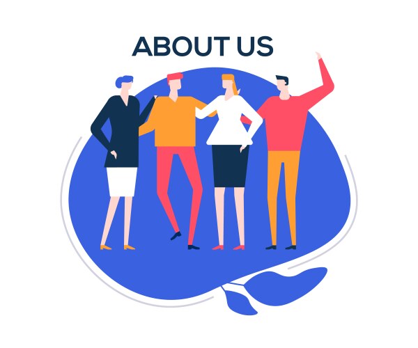 about-us-flat-design-style-colorful-vector-23302781